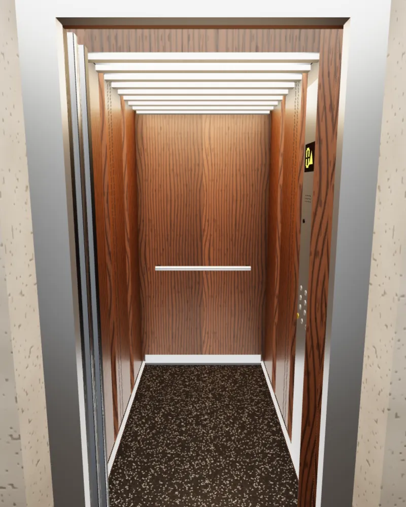 Ahşap modern tasarım: ceviz laminat duvarlar, çıtalı LED asma tavan, granit zemin